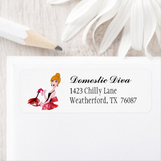 adresetiketten "Binnenland Diva" Etiket (Insitu)