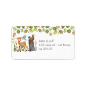 Adresetiketten Bosdieren Etiket (Voorkant)