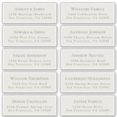 Adresetiketten  bruiloft sticker (Voorkant)