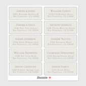 Adresetiketten  bruiloft sticker (Vel)