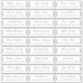 Adresetiketten bruiloft sticker (Voorkant)