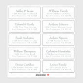 Adresetiketten  bruiloft sticker (Vel)