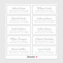 Adresetiketten  bruiloft