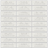 Adresetiketten bruiloft sticker (Voorkant)