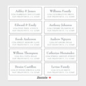 Adresetiketten bruiloft sticker (Vel)