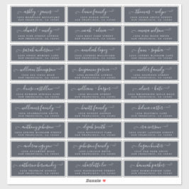 Adresetiketten  bruiloft sticker