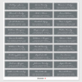 Adresetiketten  bruiloft sticker (Vel)