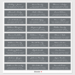 Adresetiketten  bruiloft sticker
