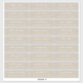 Adresetiketten  bruiloft sticker (Vel)