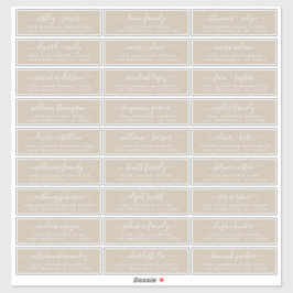 Adresetiketten  bruiloft sticker