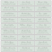 Adresetiketten  bruiloft sticker (Voorkant)