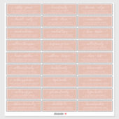 Adresetiketten  bruiloft sticker (Vel)