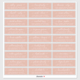 Adresetiketten  bruiloft sticker