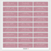 Adresetiketten  bruiloft sticker (Vel)