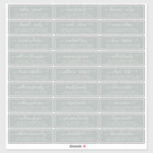 Adresetiketten  bruiloft sticker (Vel)