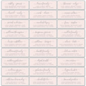 Adresetiketten  bruiloft sticker (Voorkant)