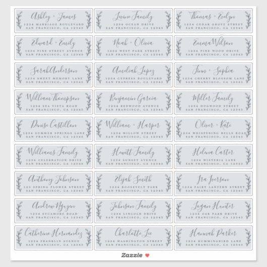 Adresetiketten  bruiloft sticker (Vel)