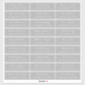 Adresetiketten  bruiloft sticker (Vel)