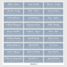 Adresetiketten  bruiloft