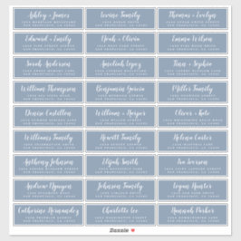 Adresetiketten  bruiloft sticker