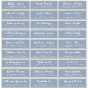 Adresetiketten  bruiloft sticker