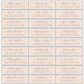 Adresetiketten  bruiloft sticker (Voorkant)