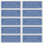 Adresetiketten  bruiloft sticker (Voorkant)