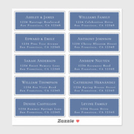 Adresetiketten  bruiloft sticker