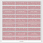 Adresetiketten bruiloft sticker (Vel)