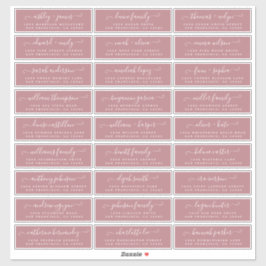 Adresetiketten  bruiloft sticker