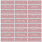 Adresetiketten  bruiloft sticker (Voorkant)