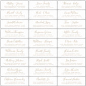 Adresetiketten  bruiloft sticker (Voorkant)