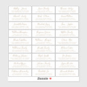 Adresetiketten  bruiloft sticker (Vel)