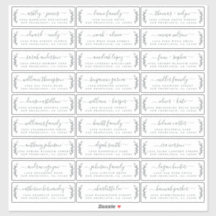 Adresetiketten  bruiloft