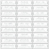 Adresetiketten  bruiloft sticker (Voorkant)