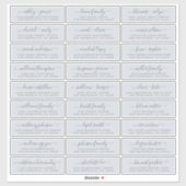 Adresetiketten  bruiloft sticker (Vel)