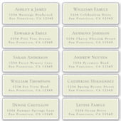 Adresetiketten  bruiloft sticker (Voorkant)