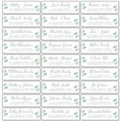 Adresetiketten bruiloft sticker (Voorkant)