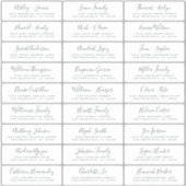 Adresetiketten  bruiloft sticker (Voorkant)