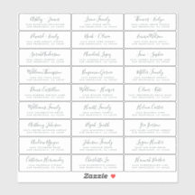 Adresetiketten  bruiloft