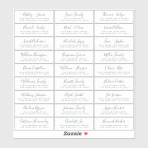 Adresetiketten bruiloft sticker