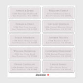 Adresetiketten bruiloft sticker (Vel)