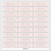 Adresetiketten  bruiloft sticker (Vel)