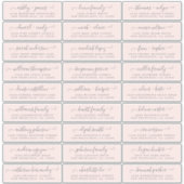 Adresetiketten  bruiloft sticker (Voorkant)