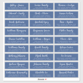 Adresetiketten  bruiloft sticker