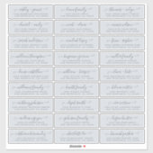 Adresetiketten  bruiloft sticker (Vel)