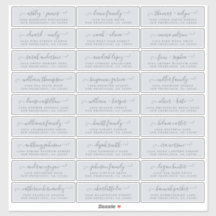 Adresetiketten  bruiloft