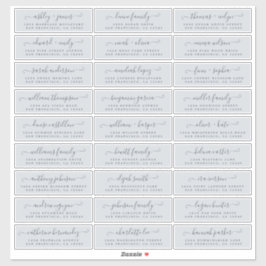 Adresetiketten  bruiloft sticker