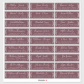 Adresetiketten  bruiloft sticker (Vel)