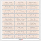 Adresetiketten  bruiloft sticker (Vel)